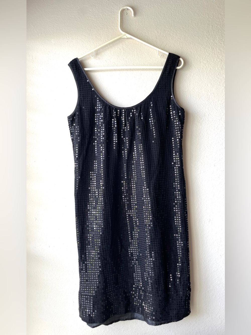 New York & Company Black Sequin Dress